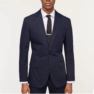 J.‎ Crew Ludlow Suit Jacket Center Vent Italian Wool in Dark Navy Size 40R